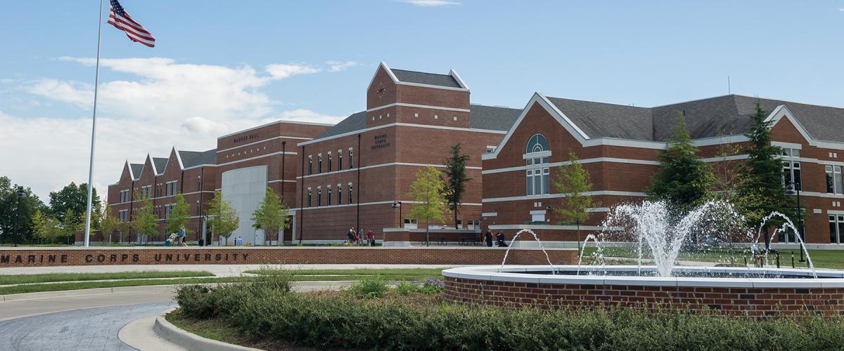 The Warner Center at Marine Corps University, Quantico, Virginia. A 2023 survey found that while most officers felt that their professional military education experience prepared them for their next assignment, a slight majority felt it was not adequate to prepare them for high-end warfighting.