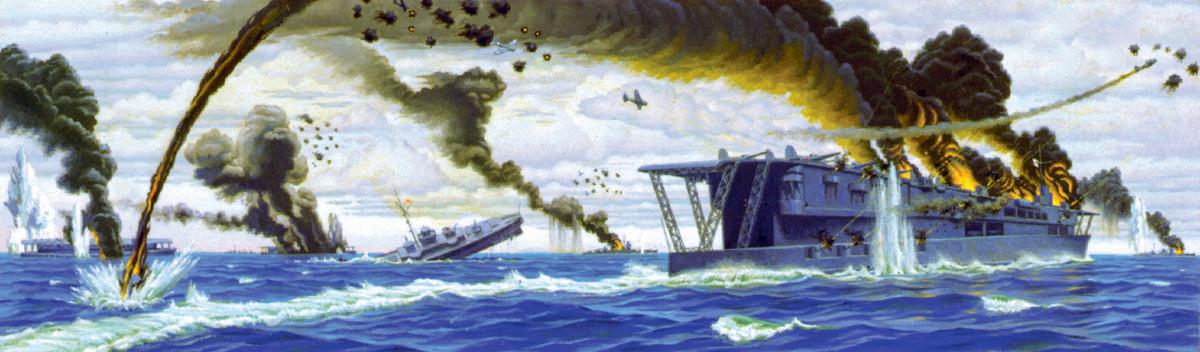 Dive Bombing Japanese Carriers by . Griffith Baily Coale
