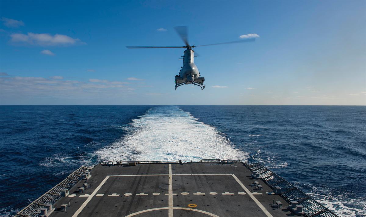 The large flight decks of both LCS variants make them ideal for maritime counterinsurgency. The Freedom variant’s flight deck is large enough to carry two Fire Scout unmanned vehicles.