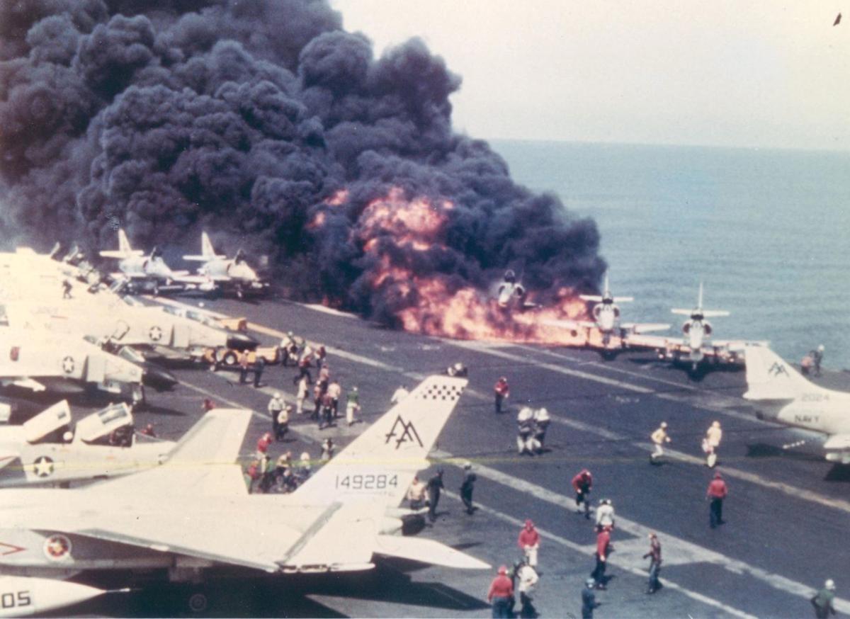 Imagery influences public perception of military operations and can be a catalyst for change. Images from the fire on board the USS Forrestal (CVA-59) in July 1967, for example, helped drive improvements to the Navy’s damage-control practices.