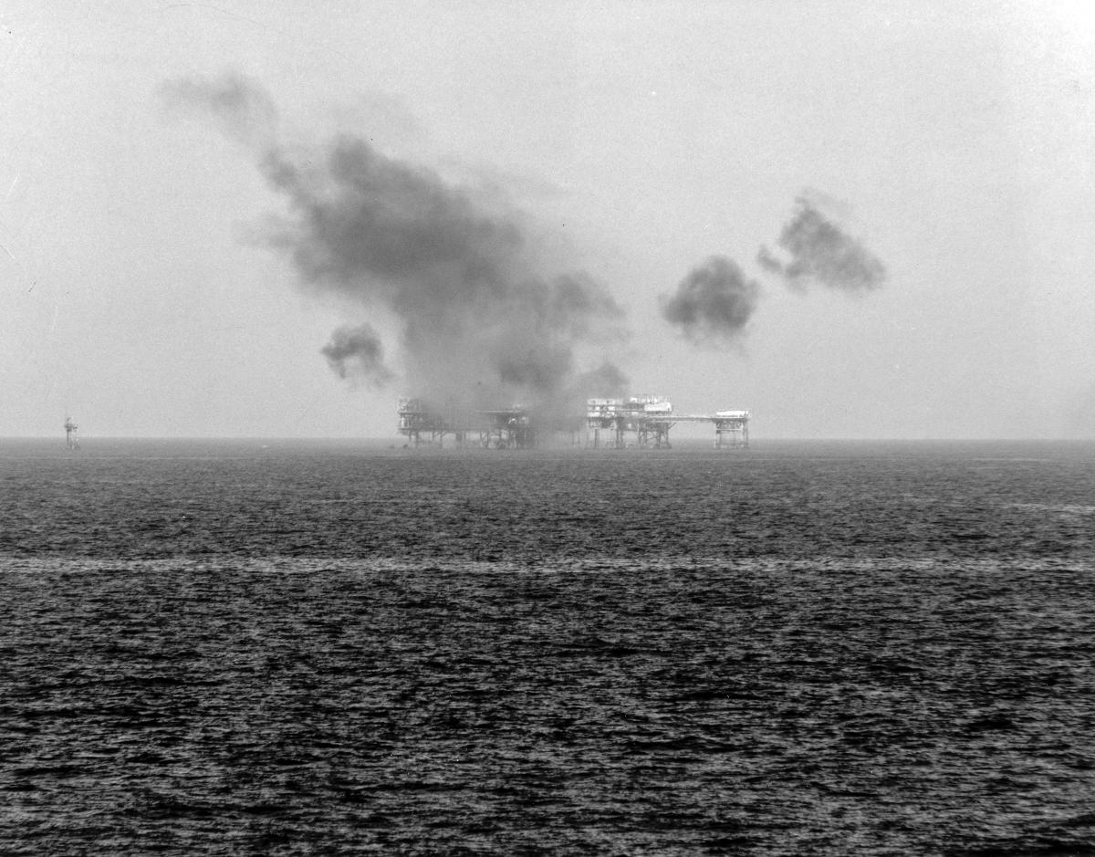  Attack on the Iranian Sassan oil platform in 1988