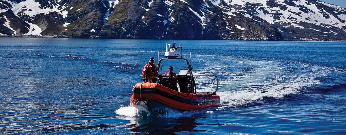 crew members from the USCGC Maple (WLB-207)