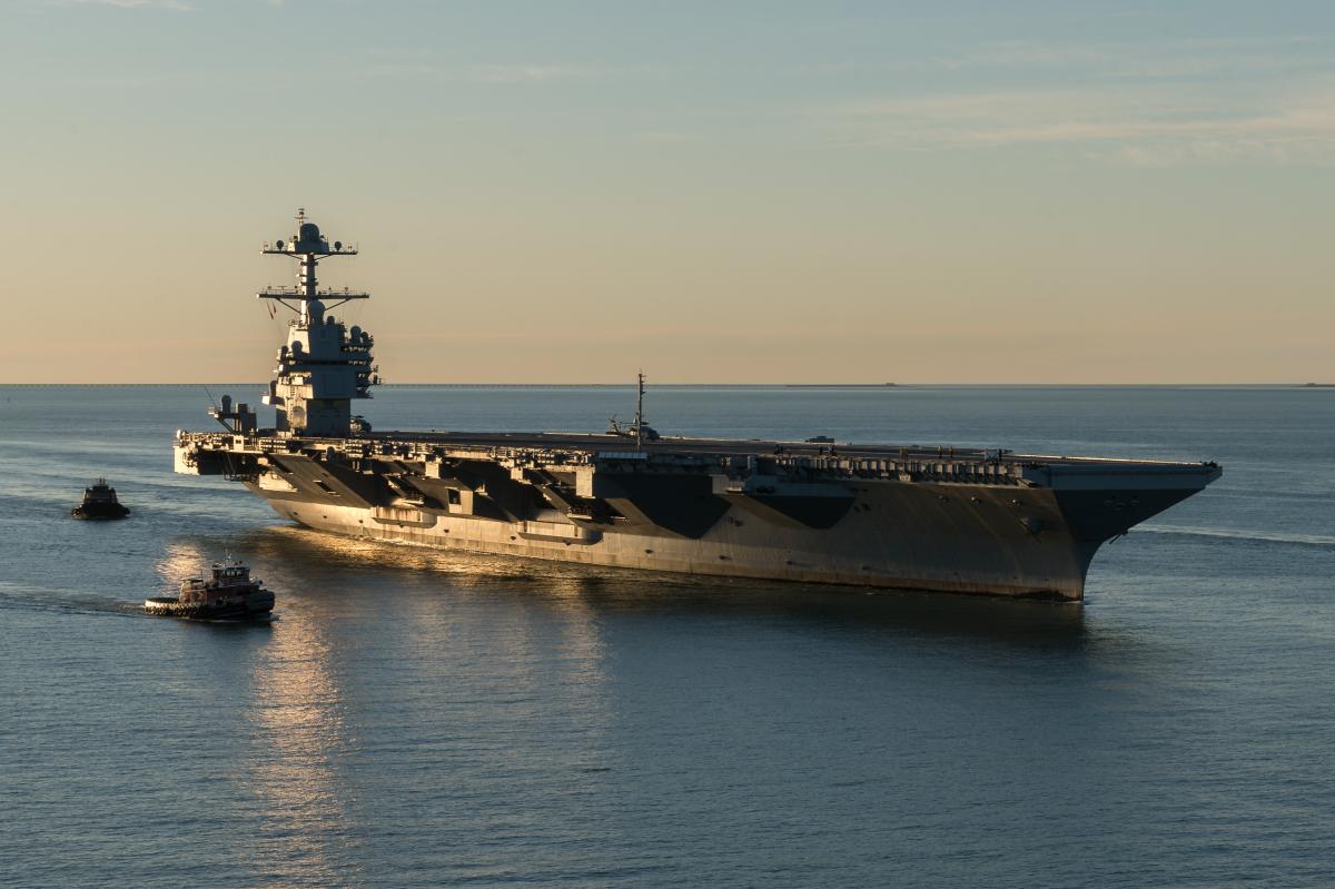 The newest U.S. aircraft carrier