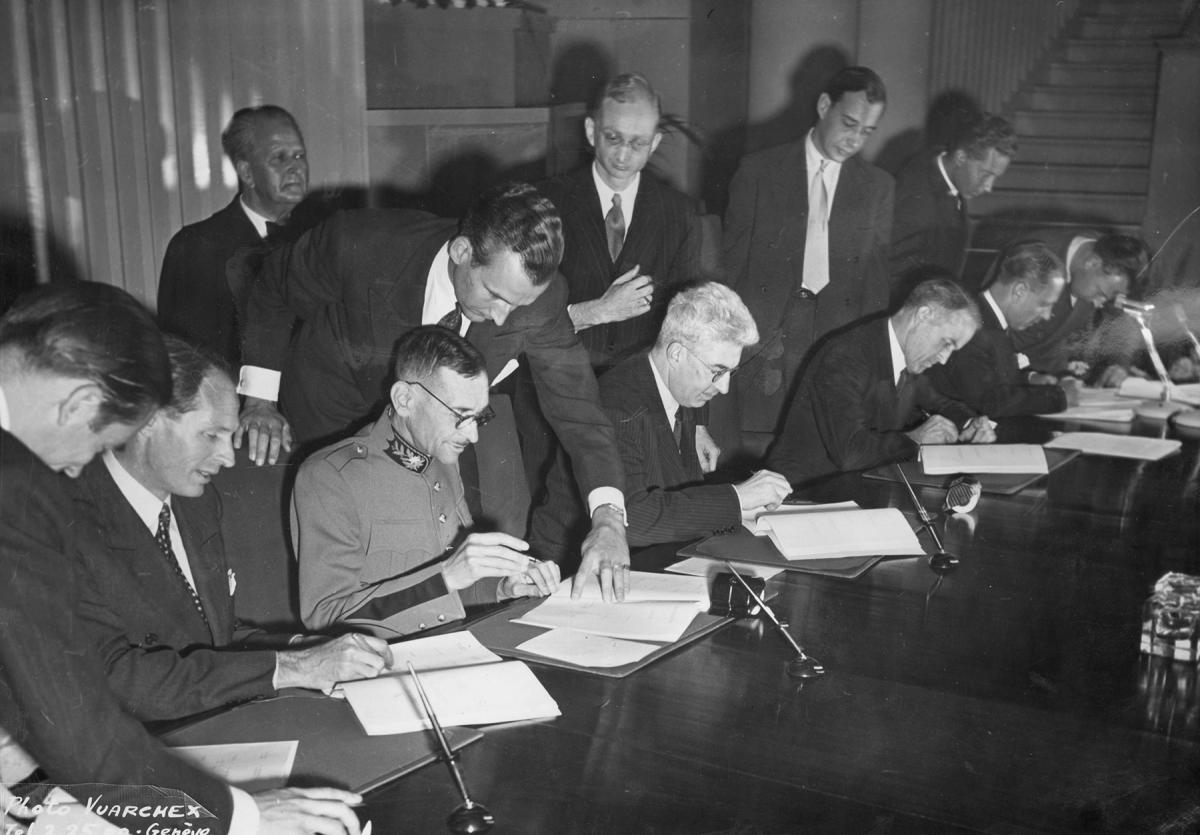 1949 signing of Geneva Conventions