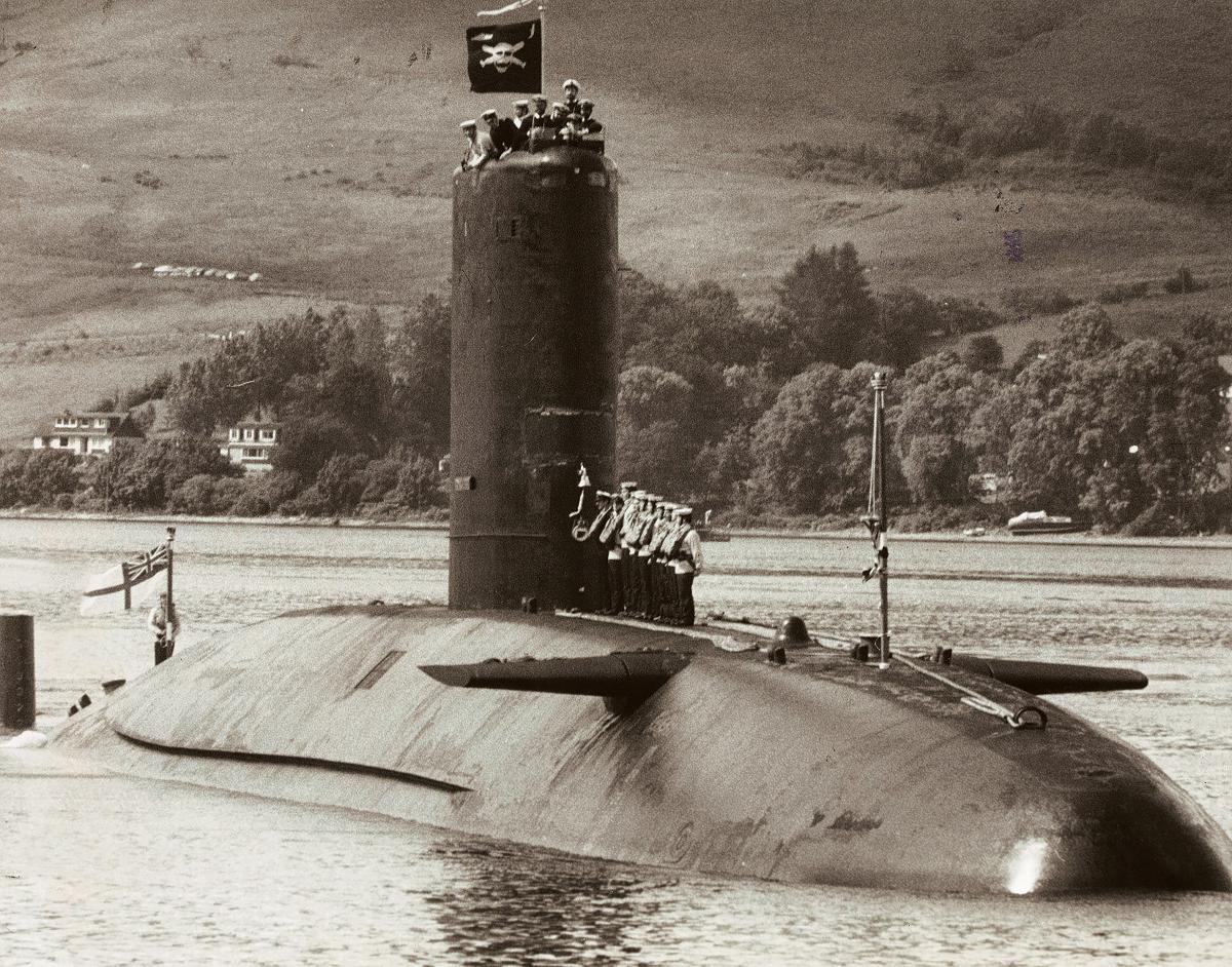 HMS Conqueror in July 1982.