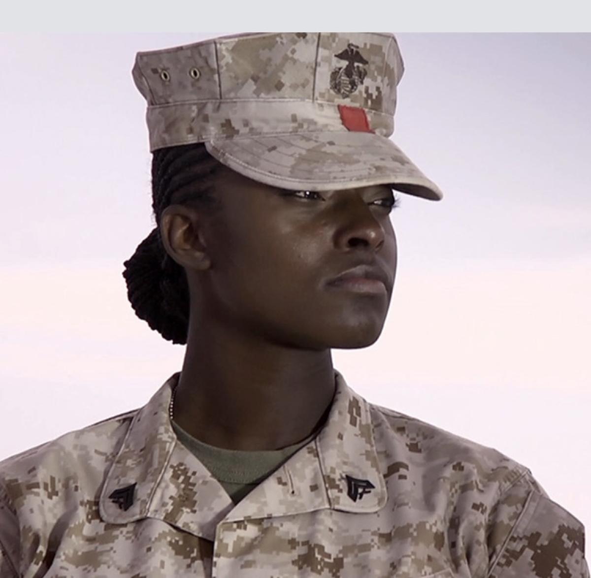 A woman Marine