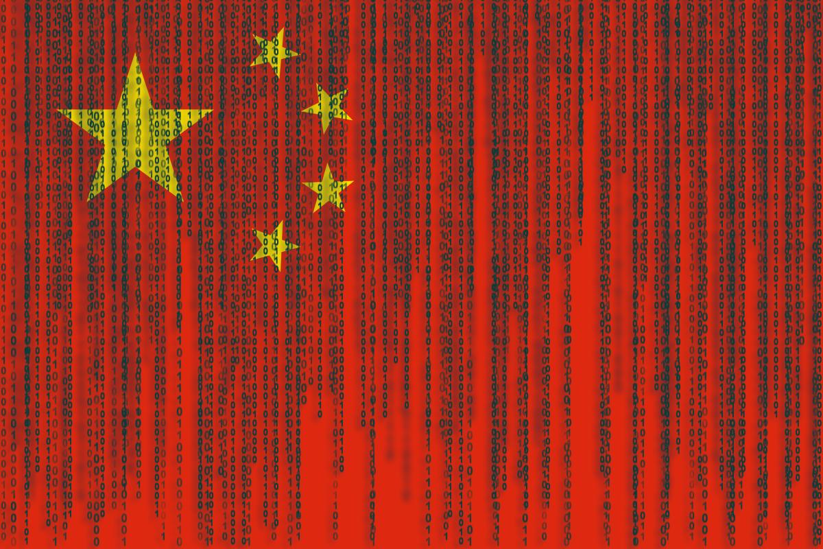 Chinese flag + data