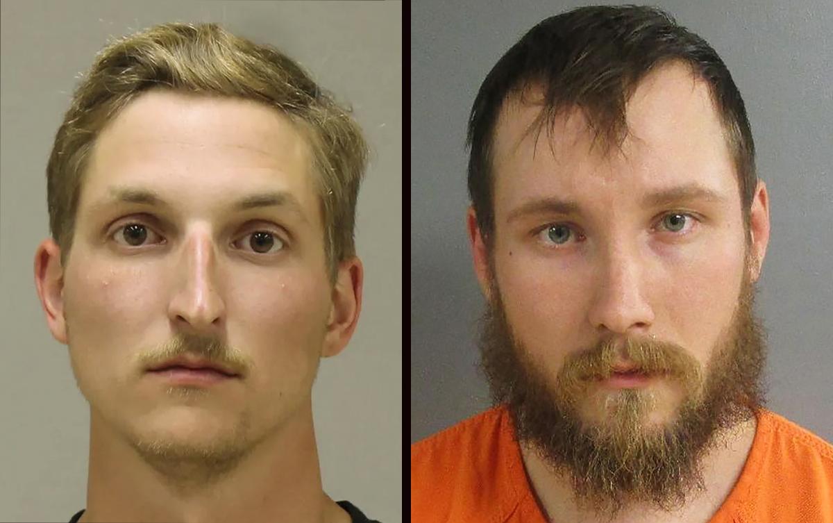 Marine Corps veterans Daniel Harris, left, and Joseph Morrison recently served and were key leaders in the plot to kidnap Michigan Governor Gretchen Whitmer.