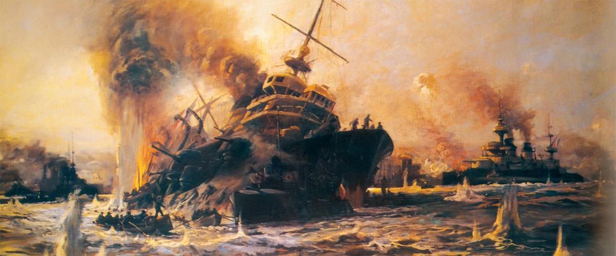 18 March 1915: Having struck a mine, the French battleship Bouvet capsizes and sinks within two minutes, with 639 of her crew of 710 killed. She would be one of three Allied warships sunk by mines in the Dardanelles that day.