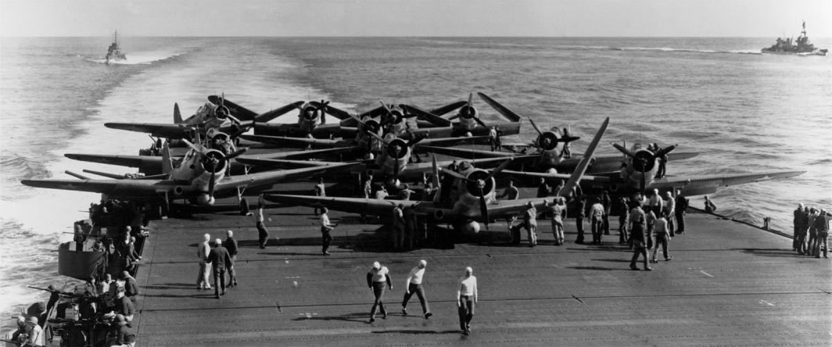 USS Enterprise at Midway
