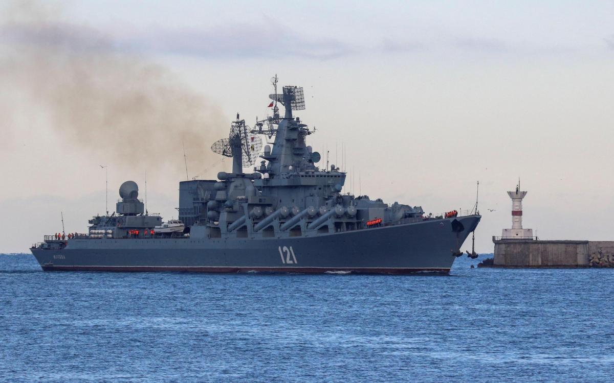 Russian Navy’s Slava-class Black Sea flagship Moskva