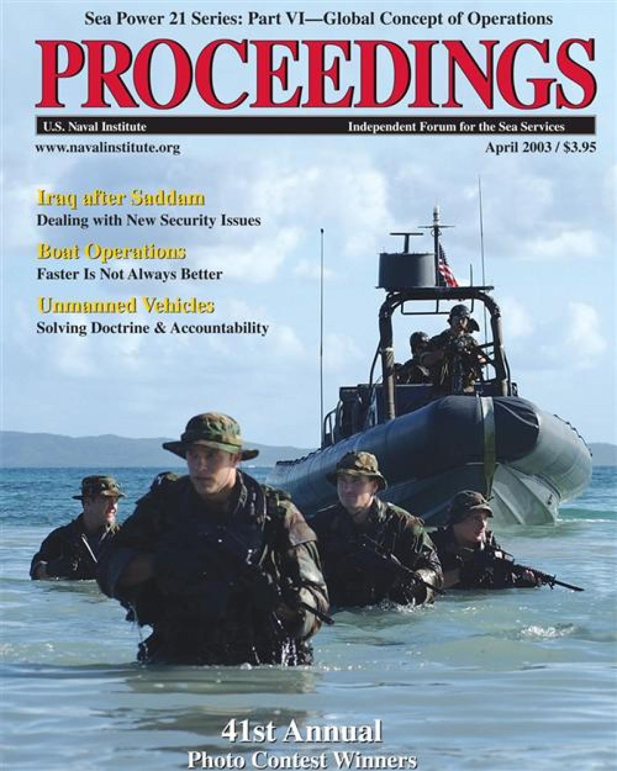 Proceedings - April 2003, Vol. 129/4/1,202 | U.S. Naval ...