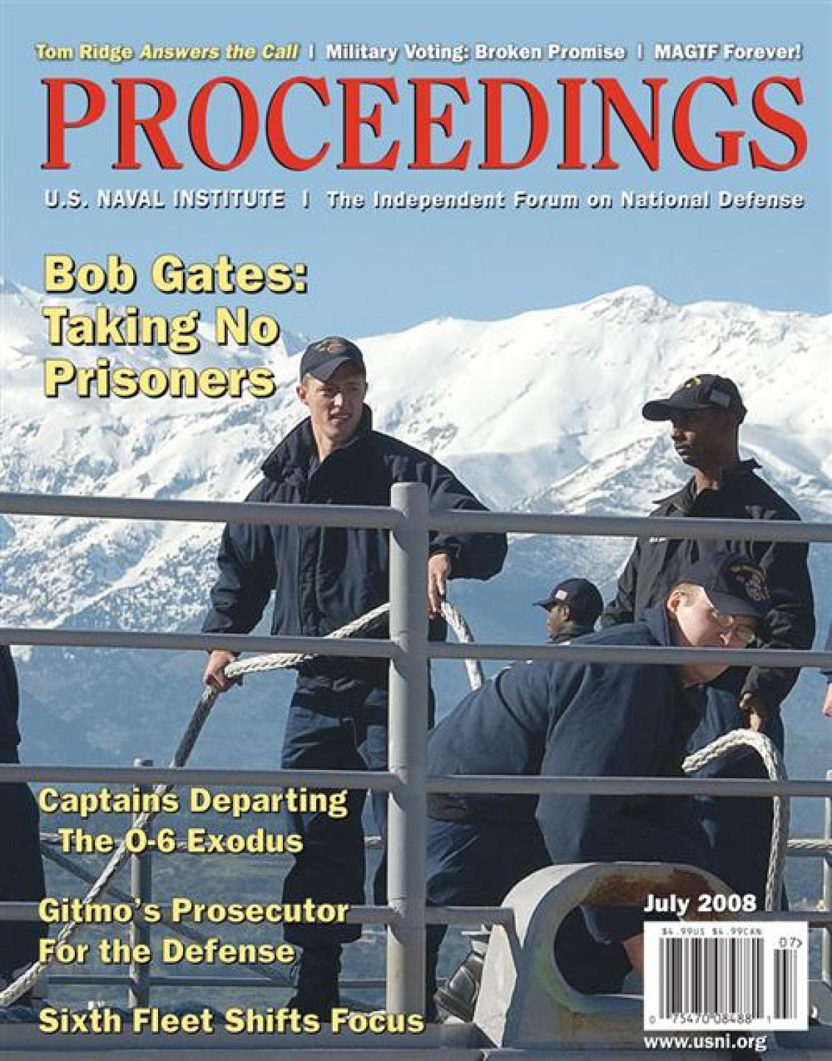 Proceedings July 2008 Vol 134 7 1 265 U S Naval Institute