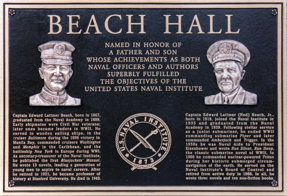 Beach Hall Plaque