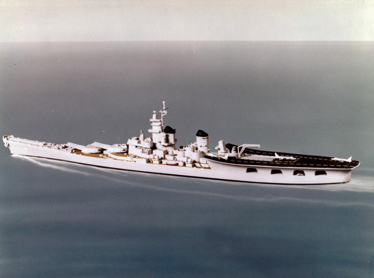 Concept model of the USS Missouri (BB-63)