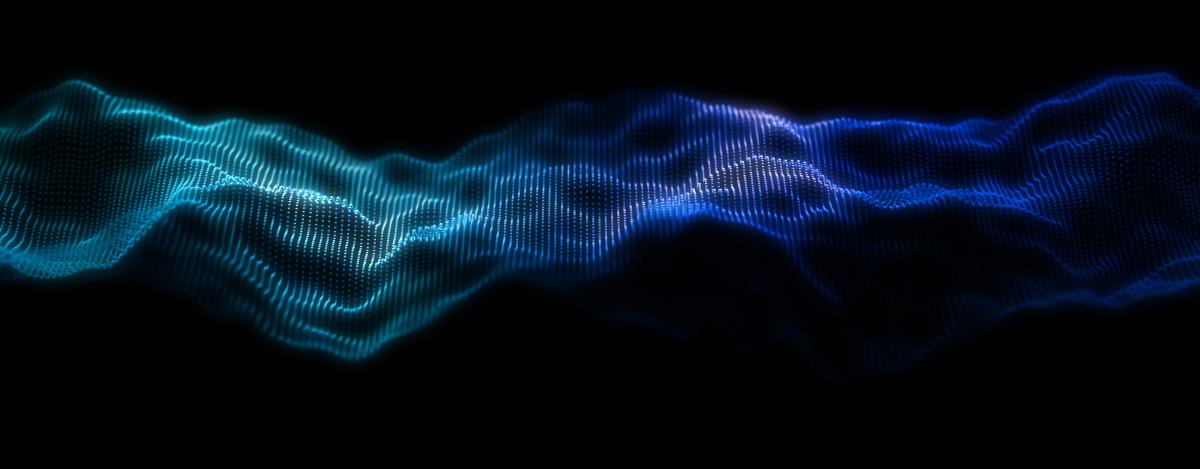 Abstract background of sound waves
