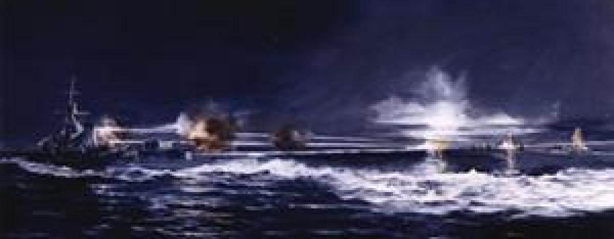 "BATTLE OF SAVO ISLAND," BY JOHN HAMILTON/NAVAL INSTITUTE COLLECTION