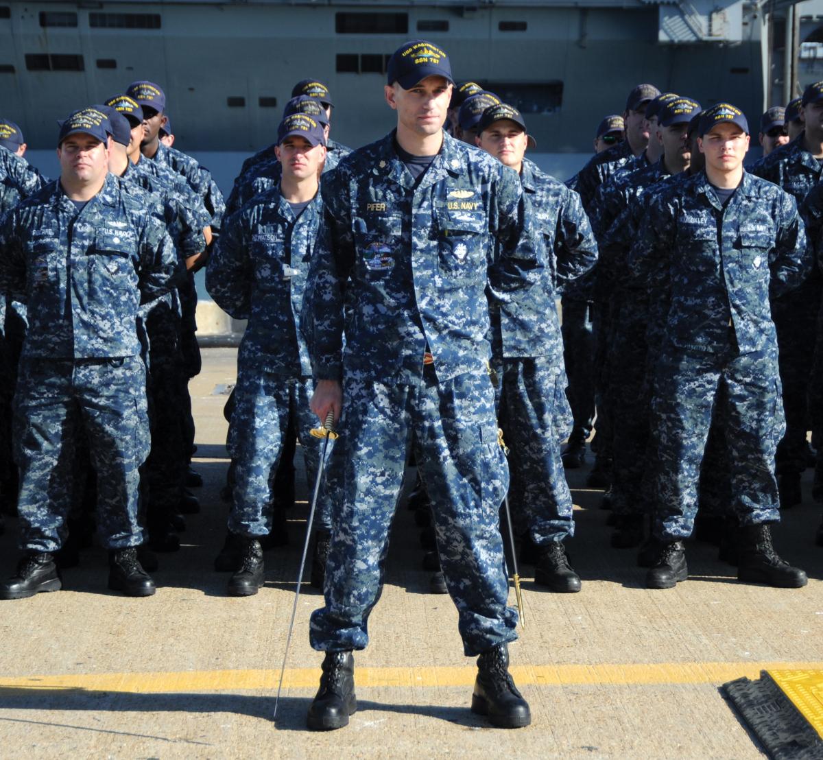 navy camo uniforms