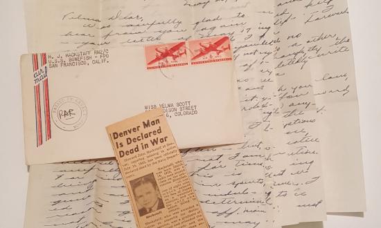 Letter from Radioman Second Class Howard John Hackstaff