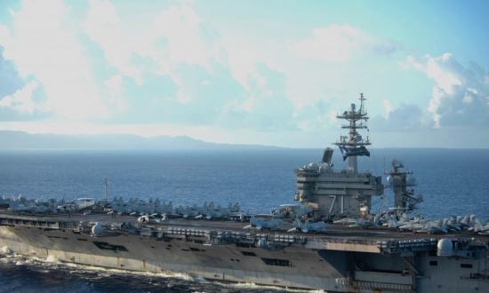 USS Theodore Roosevelt underway. 