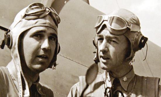 Fresh out of flight training on the eve of World War II, young Noel Gaylor became squadron mates with two of the legends of U.S. naval aviation—Butch O’Hare (left) and Jimmy Thach. Gaylor remembered Thach as “a remarkable man, a remarkable officer, and a remarkable leader in so many ways.”