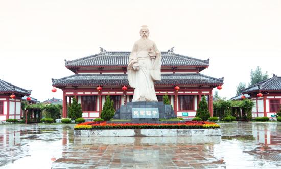 Sun Tzu statue in The Art of War Culture City, Huimin County, Binzhou City, Shandong, China