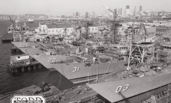Todd Pacific Shipyards Corporation, based in Seattle, Washington, built more than 130 ships from 1917 to 1989, including the USS Stark (FFG-31), Fahrion (FFG-22), and Boone (FFG-28). Shipbuilding has its own unique terminology, from decks to stanchions  to screw guards.