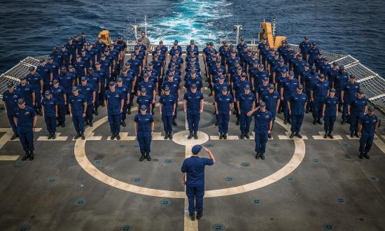 Coast Guard cutter engineers are responsible for several collateral duties, including standing watch and overseeing divisions, while learning about engineering practices. A civilian chief engineer could add expertise and consistency to a cutter engine room.