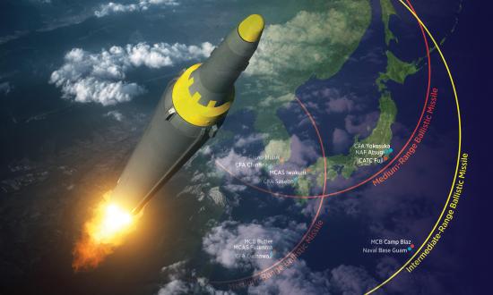 Missile: Alamy / Underlying Map: Shutterstock 