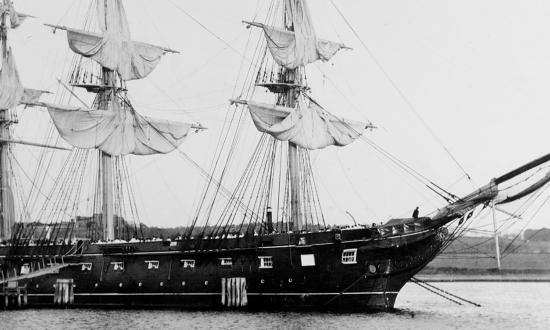 The sloop-of-war USS Constellation, date unknown.
