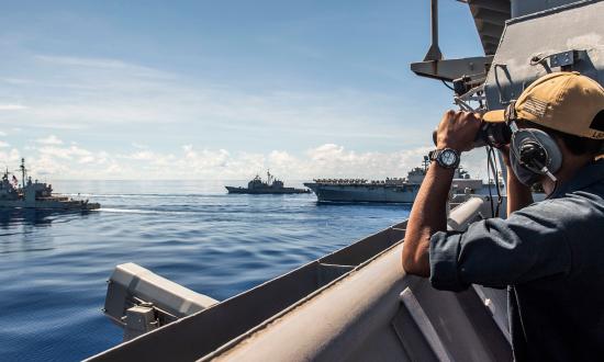 Ships in Philipine Sea