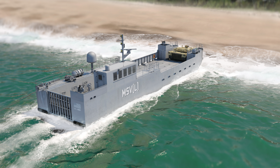 An artist's concept of a maneuver support vessel (light).