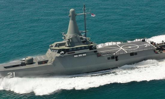 The Dauntless, Singapore’s seventh littoral mission vessel, entered service in 2020.