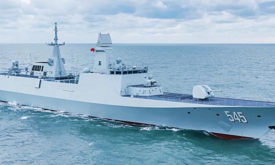 The Luohe is China’s first Jiangkai III–class (Type 054B) frigate.