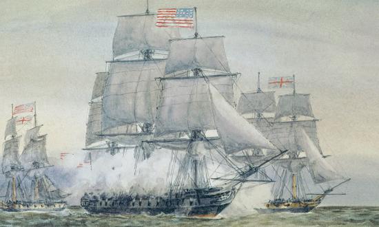 May 1781: The American frigate Alliance takes on a pair of British warships in a legendary Revolutionary War naval engagement.