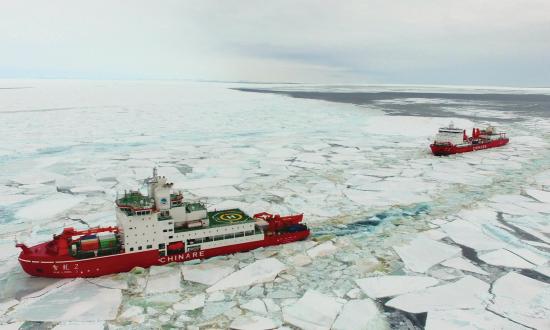 Chinese icebreakers in Antarctica