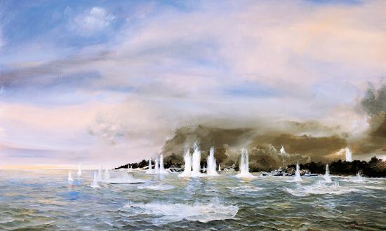 Painting of the Battle off Samar