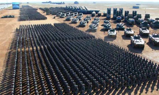The Chinese military is growing and modernizing rapidly. 