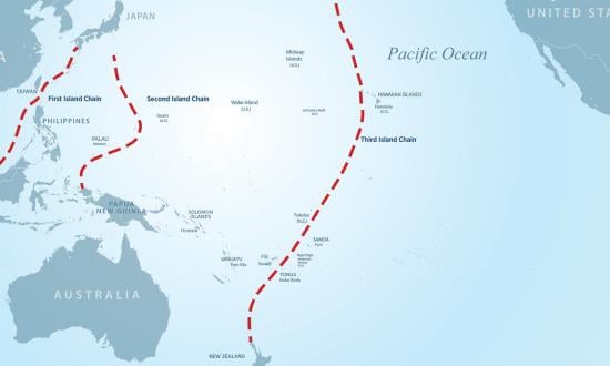 Map of the Pacific & South China Sea