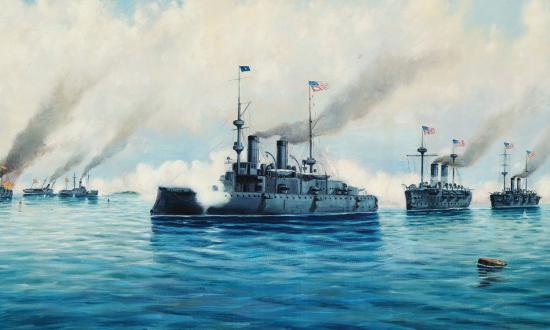Commodore George Dewey’s flagship USS Olympia
