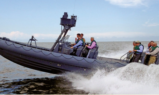 A group of people on a boat.