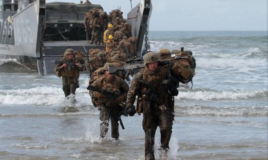 Marines coming ashore