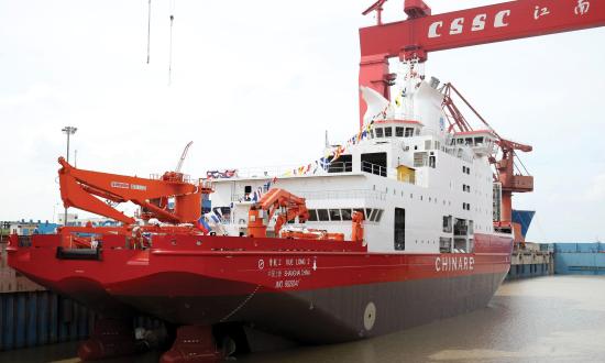 Chinease polar icebreaker Xuelong 2