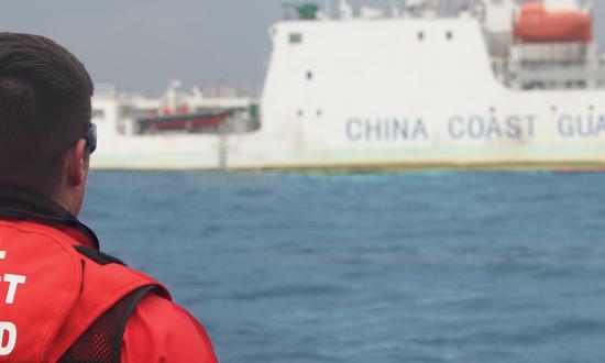 crewmember from the USCGC Alex Haley (WMEC-39)