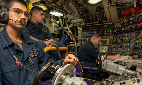 Sailors stand watch in the bridge on the USS Louisiana (SSBN-743). Today’s DSE teams face challenges with unit integration, high OpTempo, and poor officer progression. The solutions to these issues are as diverse as the problems but supporting them will better position the DSE construct in the next decade. 