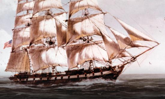 painting of ship