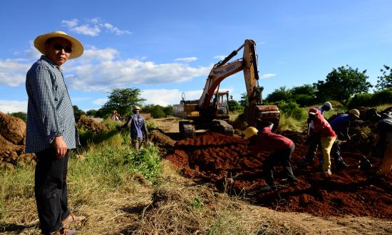 A Chinese construction company builds a new bridge over the Kafue River in Zambia. China’s Belt and Road Initiative could create a network of client states.