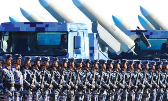 Chinese troops make preparation for a military parade at Zhurihe training base in north China's Inner Mongolia Autonomous Region, July 30, 2017