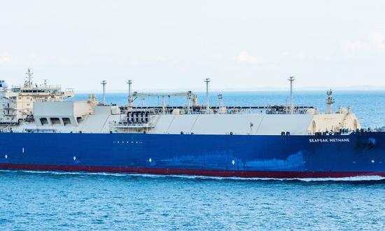 A tanker ship in the South China Sea. It worth considering whether there are any low-cost options for deterring China from using force to subsume Taiwan. One means would be using the threat of trade denial. 
