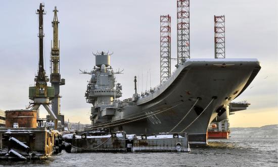 Russian Navy aircraft carrier Kuznetsov